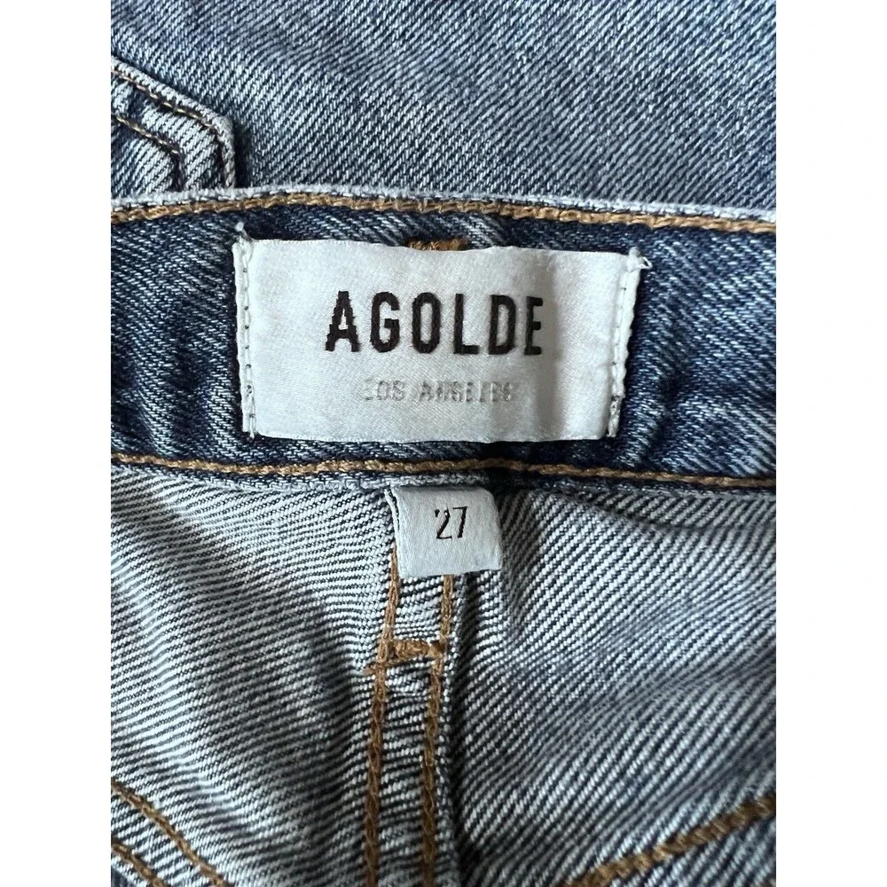 Agolde Parker Cut Off Denim Button Fly Shorts  Size 27
